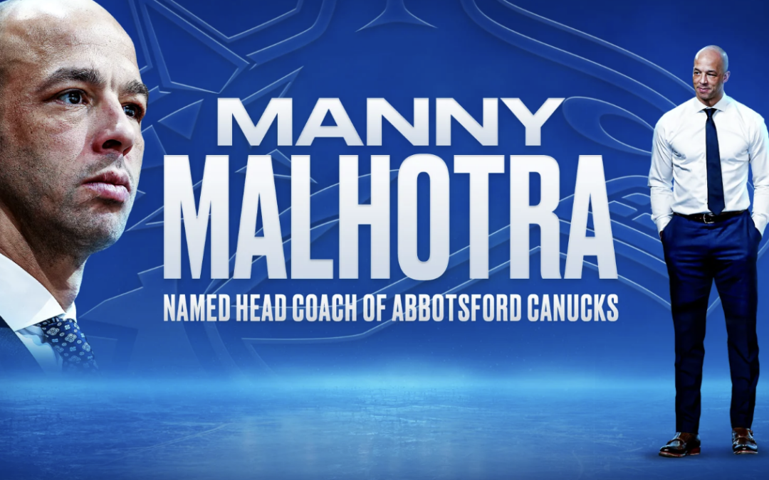 Canucks Hire Manny Malhotra as Head Coach of the Abbotsford Canucks